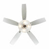52'' Rupert 5 - Blade Crystal Ceiling Fan with Remote Control and Light Kit Included K8530