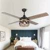52'' Strasser 4 - Blade Standard Ceiling Fan with Remote Control and Light Kit Included