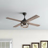 52'' Strasser 4 - Blade Standard Ceiling Fan with Remote Control and Light Kit Included