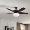52'' Sybilla 5 - Blade Standard Ceiling Fan with Light Kit Included, MG340