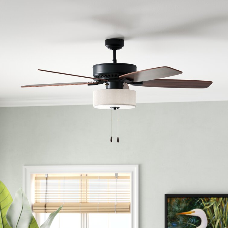 52'' Sybilla 5 - Blade Standard Ceiling Fan with Light Kit Included, MG340