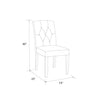Better Homes and Gardens Parsons Upholstered Tufted Dining Chair, Gray (set of 2) KB1240-A5-B2-P2 (2 BOXES)