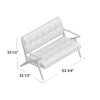 53.75'' Square Arm Loveseat KB1041