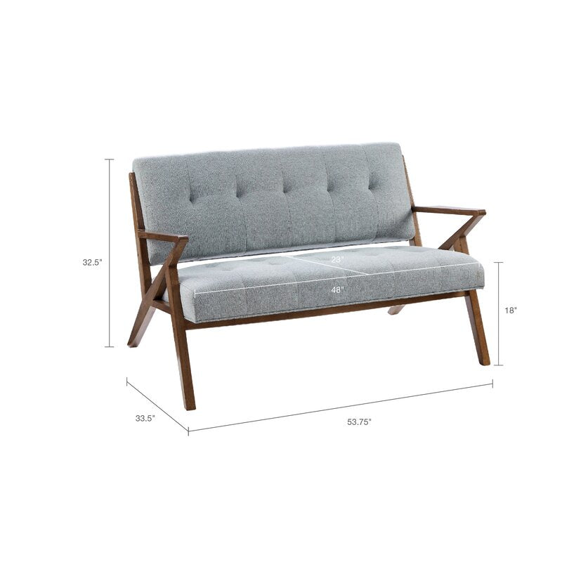 53.75'' Square Arm Loveseat KB1041
