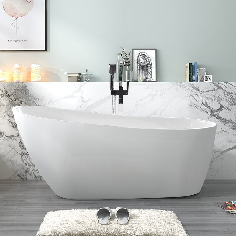 54.7" X 28.3" Freestanding Soaking Bathtub SHB509
