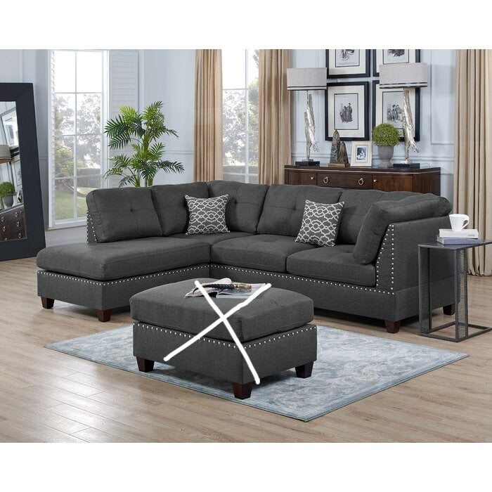 Sunnydale 105" Left Hand Facing Sectional with Ottoman