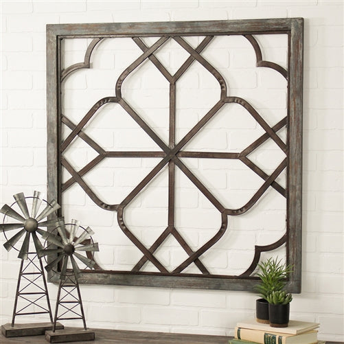 BELDEN OVERSIZED DISTRESSED WALL DECOR