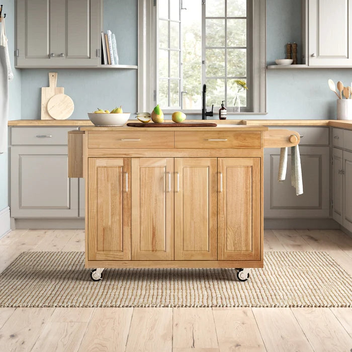 54'' Wide Rolling Kitchen Island