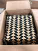 Black Abbi Feather  Indoor/Outdoor Geometric Throw Pillow (Set of 3) MG279