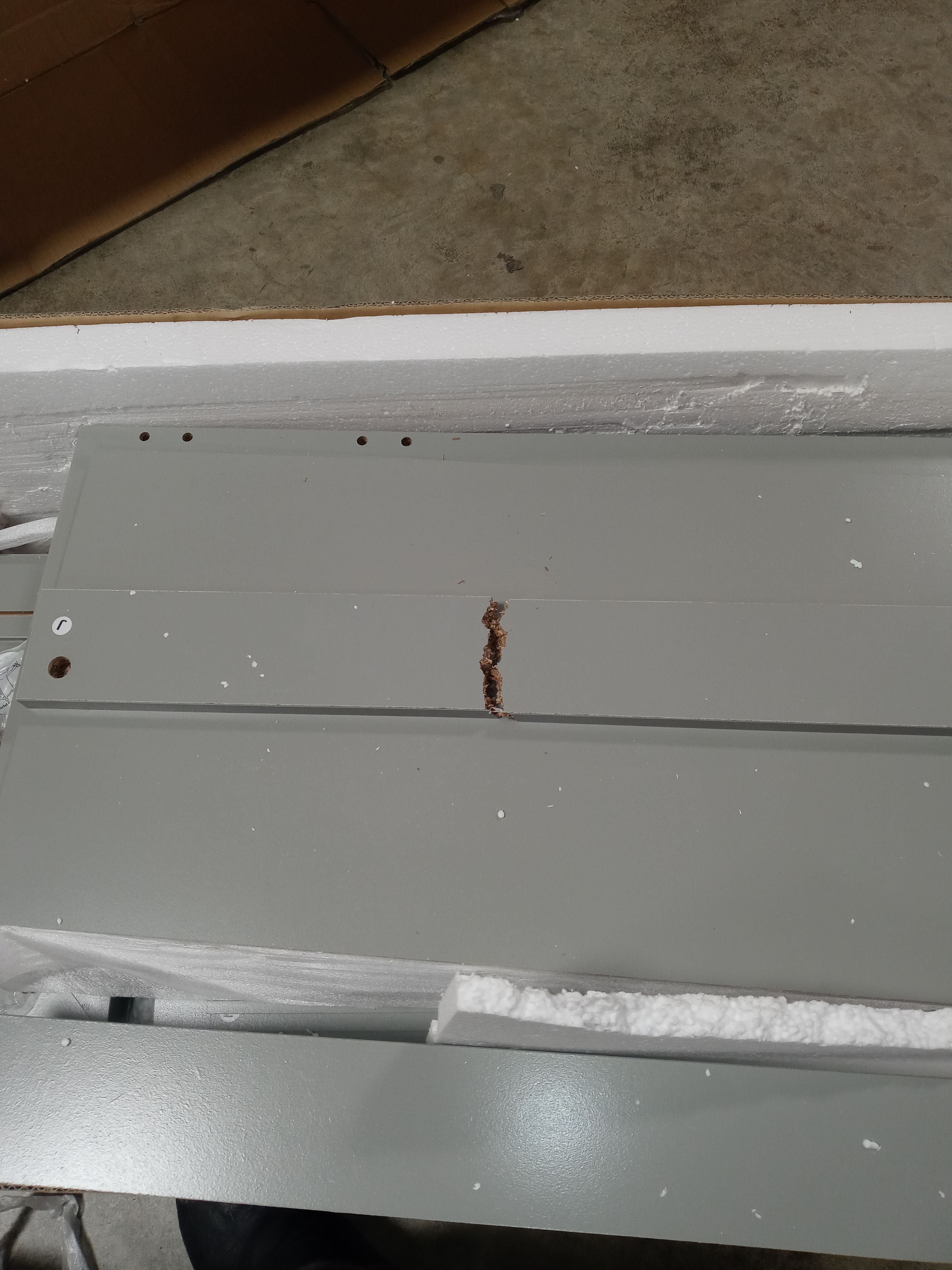 *AS-IS* South Lake 6-Drawer Gray Dresser CL574