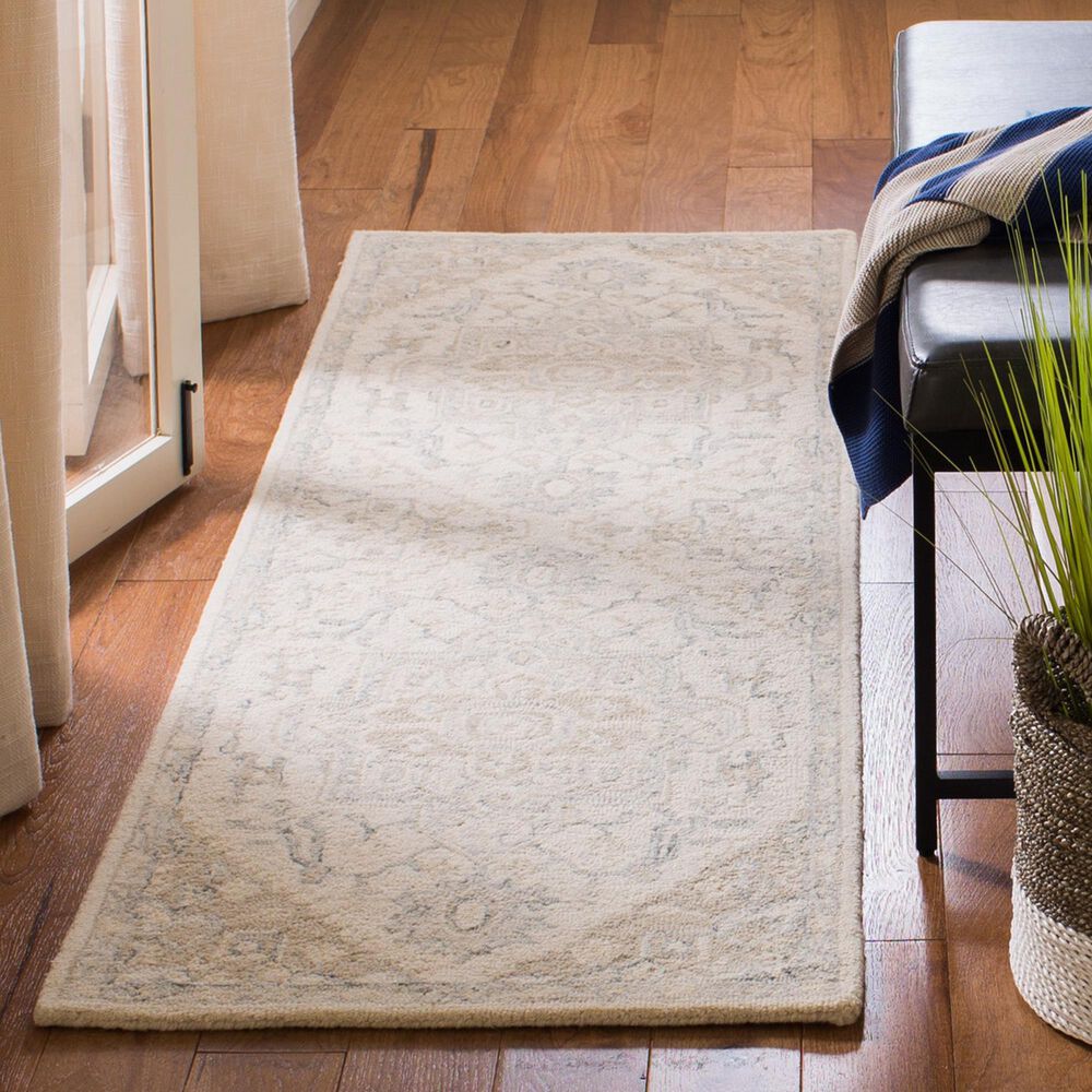2'3" x 21' Ivory and Beige Runner
