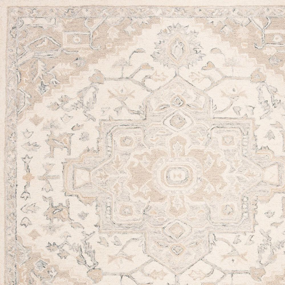 2'3" x 21' Ivory and Beige Runner