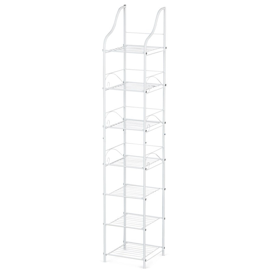 7 Tier Decorative Metal Scrollwork Design Shelf