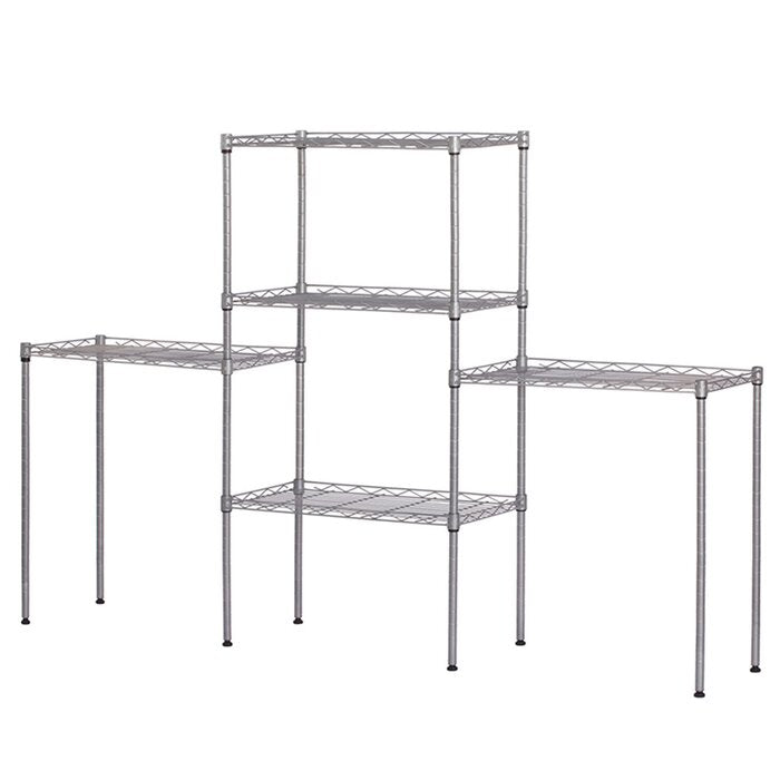 59" H x 21" W x 11" D Heavy Duty Wire Shelving Rack
