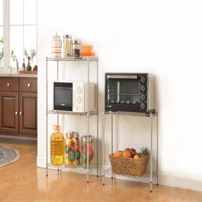 59" H x 21" W x 11" D Heavy Duty Wire Shelving Rack
