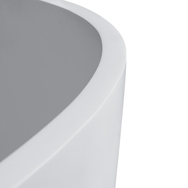 59" x 30" Freestanding Soaking Solid Surface Bathtub *AS-IS* CYB588