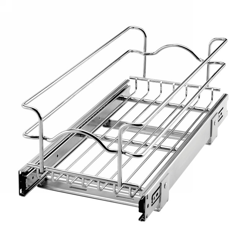 9" x 18" Single Pull-Out Basket Chrome Rev-A-Shelf EJ953