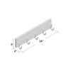 5 - Hook Wall Mounted Coat Rack in Brown/Black (3 wall mounts in box) (Set of 3) CYB372