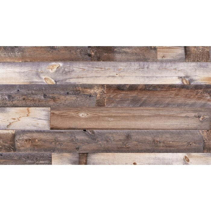 5" Reclaimed Solid Wood Wall Paneling #HA237