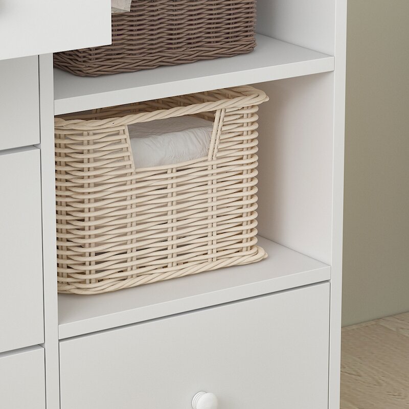 5 Drawers Wooden Changing Table Dresser