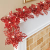 5' Glittered Garland with Warm Lights
