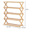 5 Tier Plant Stand Shelf Folding Bamboo Shoe Rack Flower Pots Display Storage HAB325