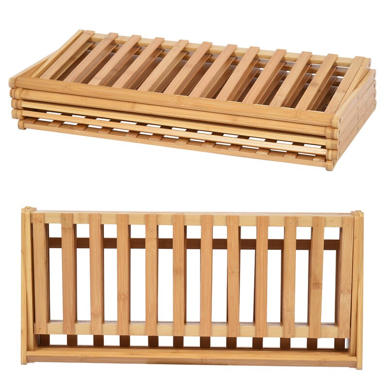 5 Tier Plant Stand Shelf Folding Bamboo Shoe Rack Flower Pots Display Storage HAB325
