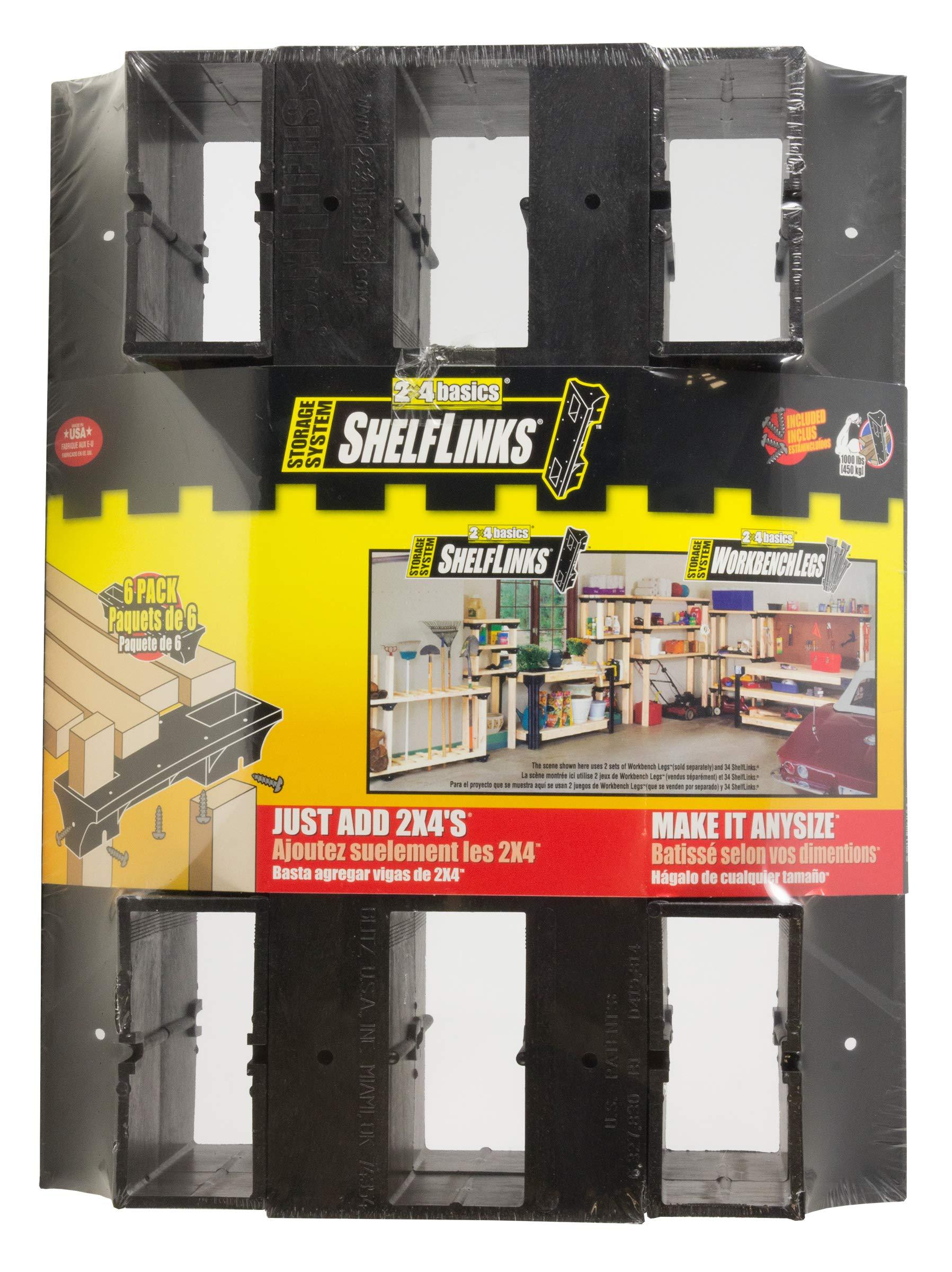 2x4basics WorkBench Legs with Shelf Links (No Lumber Included) SHB116
