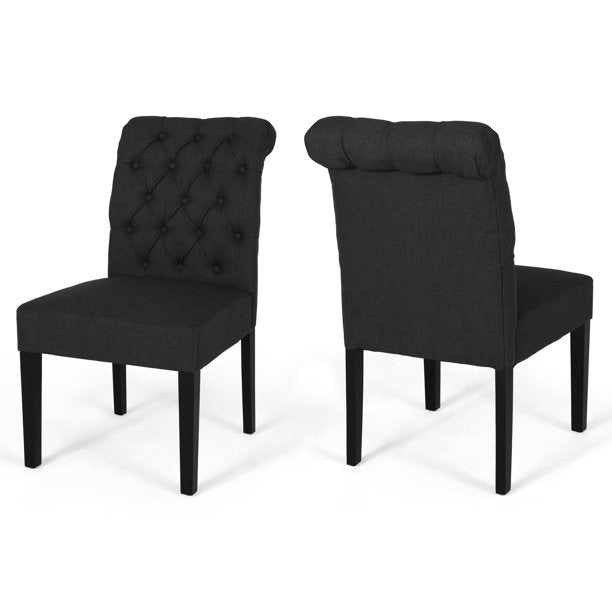 Set of 2 Perales Dining Chair, Main Material Details: Polyester fabric, Weight Capacity (lbs): 300