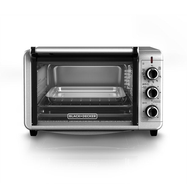 BLACK+DECKER 6-Slice Convection Countertop Toaster Oven, Stainless Steel