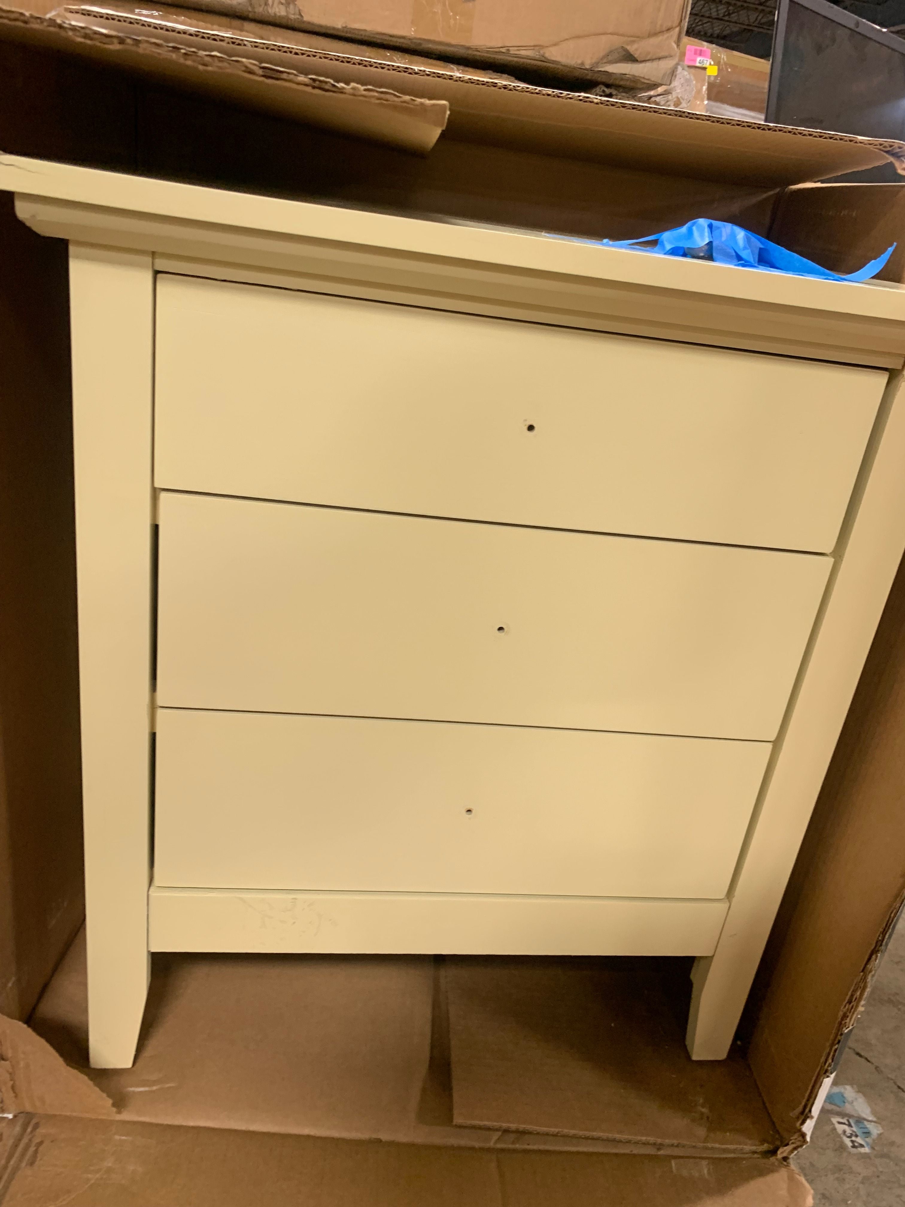 Burchinal 26'' Tall 3 - Drawer Nightstand
