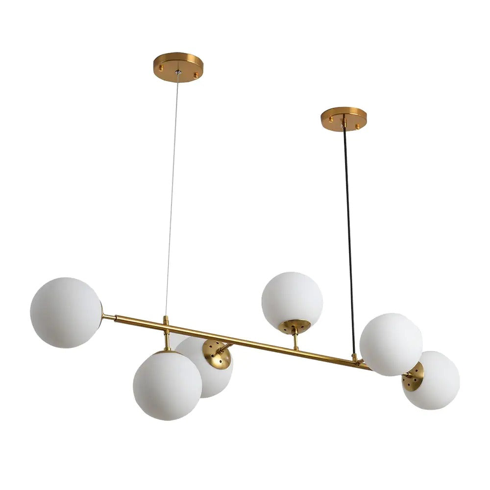 6 Lights Globe Mid Century Chandelier Sputnik Modern Pendant Lighting CYB944