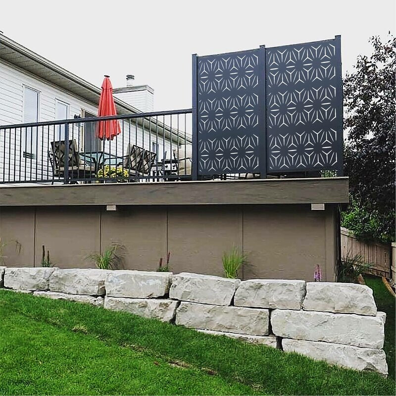 6.3 ft. H X 4.3 ft. W Metal Fence Panel