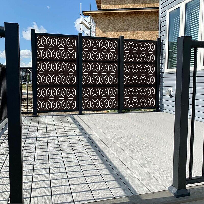 6.3 ft. H X 4.3 ft. W Metal Fence Panel