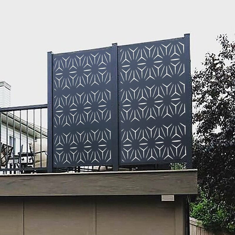 6.3 ft. H X 4.3 ft. W Metal Fence Panel