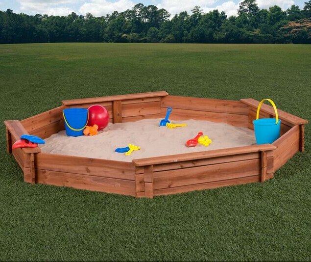 6.5' Octagon Sandbox with Cover (#906)