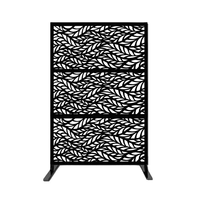 6.5 ft. H x 4 ft. W Laser Cut Metal Privacy Screen, (Set of 3)