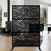 6.5 ft. H x 4 ft. W Laser Cut Metal Privacy Screen, (Set of 3)