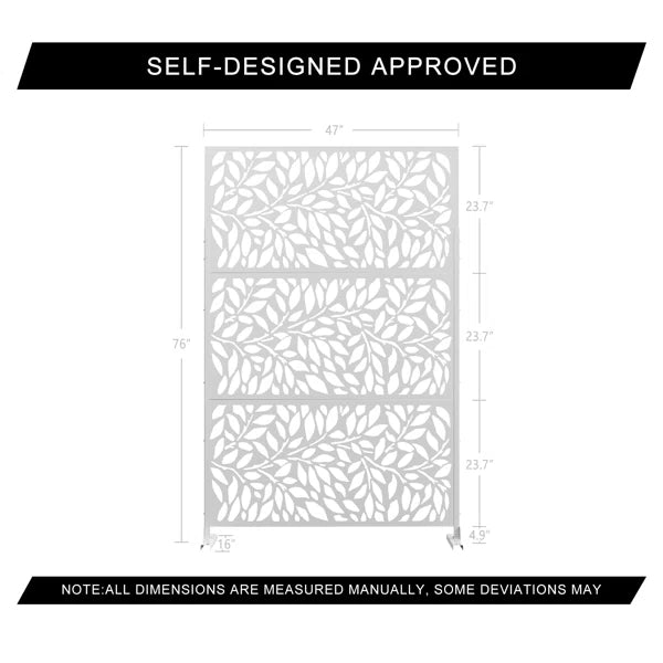 6.5 ft. H x 4 ft. W Metal Privacy Screen