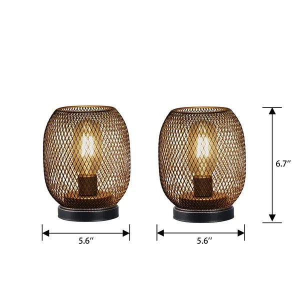 6.7" Battery Powered Outdoor Table Lamp (Set of 2)