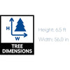 6.5-ft Carolina Pine Pre-lit Carolina Pine Artificial Christmas Tree with Incandescent Lights