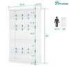 60'' H x 35.4'' W Bookcase