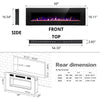 60'' W Electric Fireplace