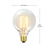 01320 60 Watt, G30, Incandescent Dimmable Light Bulb, Warm White (2700K) E26/Medium (Standard) Base, set of 3