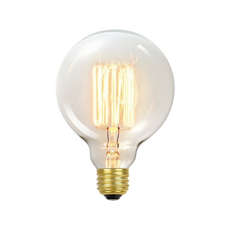 01320 60 Watt, G30, Incandescent Dimmable Light Bulb, Warm White (2700K) E26/Medium (Standard) Base (Set of 2) HAB225