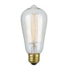 60 Watt ST18 Incandescent Non-Dimmable Light Bulb Warm White (2200K) E26/Medium (Standard) Base