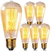 60 Watt, ST64 Incandescent, Dimmable Light Bulb, Warm White (2700K) E26/Medium (Standard) Base (Set of 6)