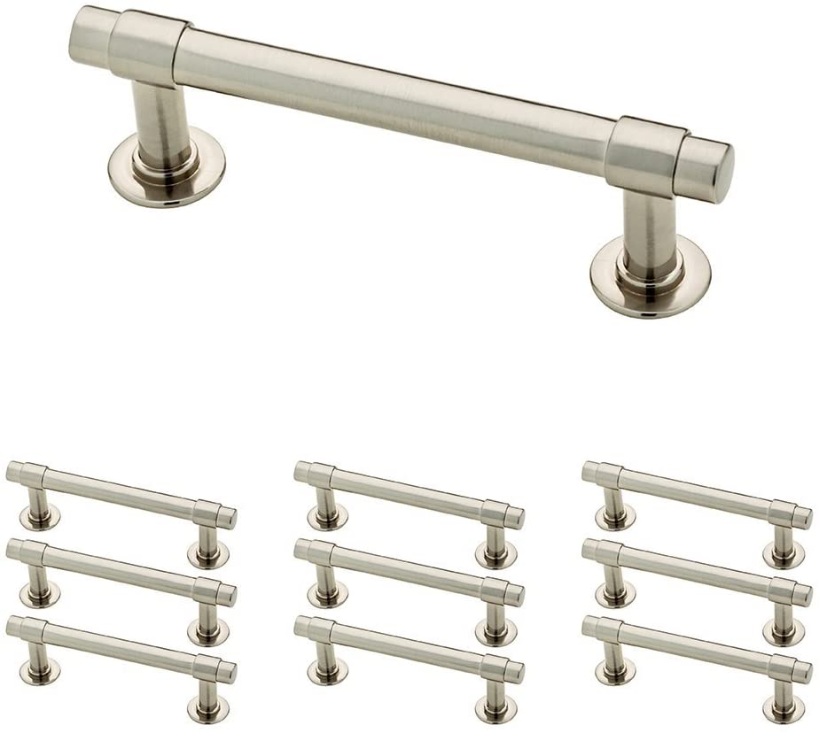 3" (76mm) Straight Bar Pull, 3" (76 mm), Satin Nickel, 10 Count