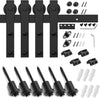 8 Feet Heavy Duty Double Sliding Barn Door Hardware Kit