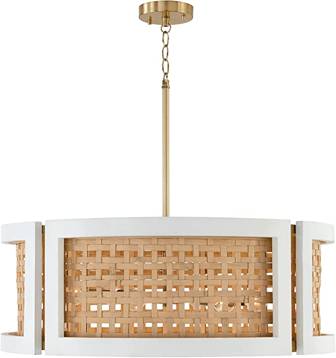 Capitol Lighting 6 Light Dimmable Drum Chandelier